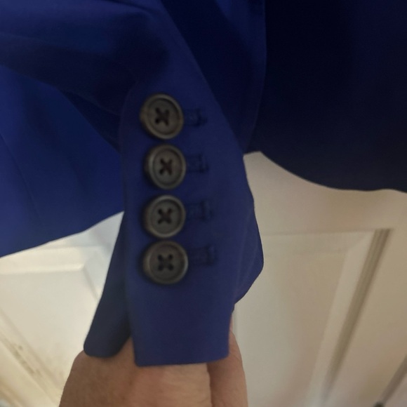 J. Crew Women's Blazer Blue Double Button Regent Size 12 Jacket - Picture 4 of 4